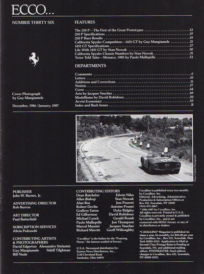 Cavallino N  36 Ferrari Magazine