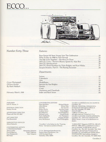 Cavallino N  43 Ferrari Magazine