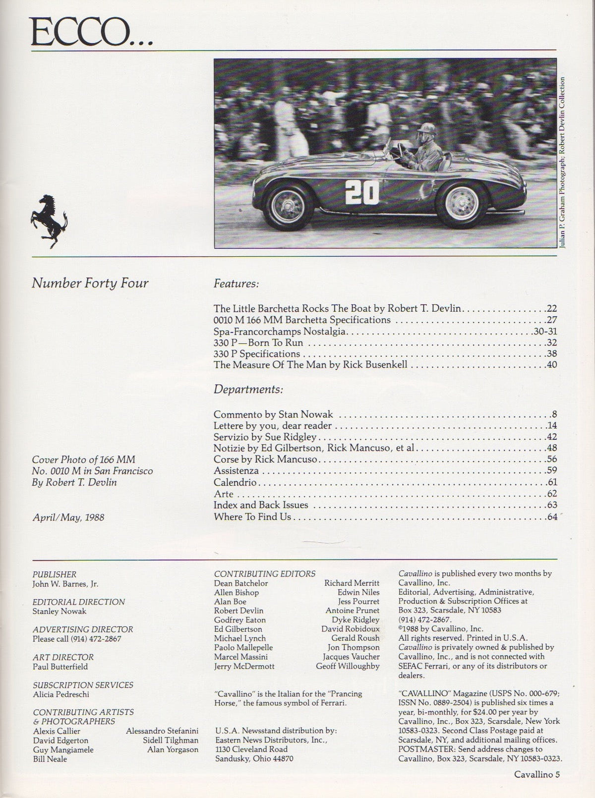 Cavallino N  44 Ferrari Magazine