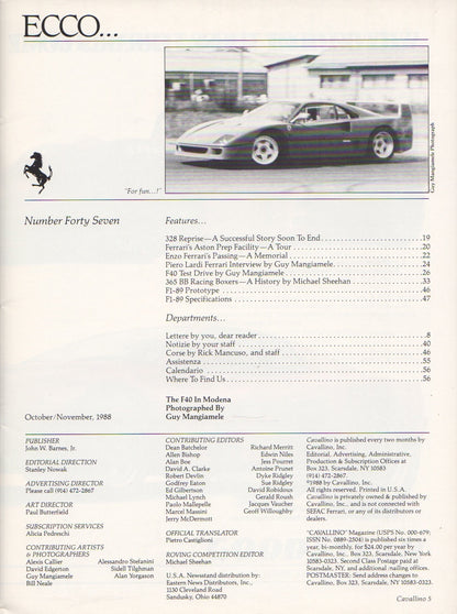 Cavallino N  47 Ferrari Magazine