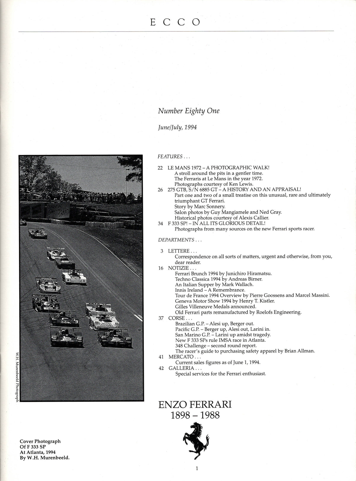 Cavallino N  81 Ferrari Magazine