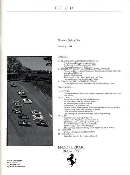 Cavallino N  81 Ferrari Magazine