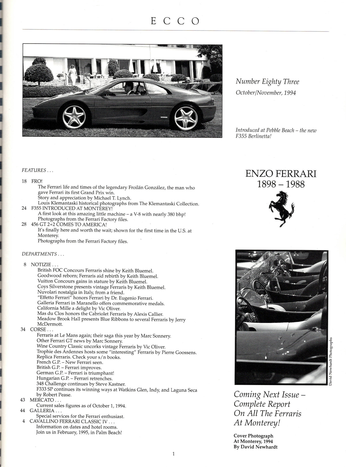 Cavallino N  83 Ferrari Magazine