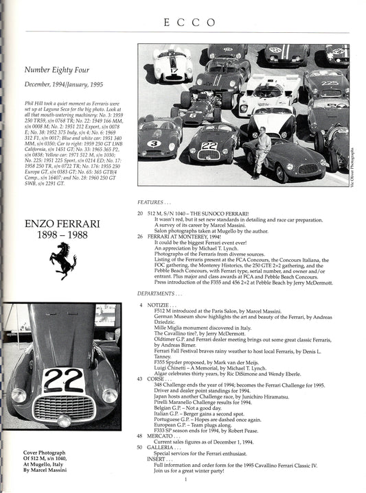 Cavallino N  84 Ferrari Magazine