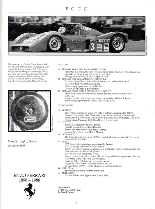 Cavallino N  87 Ferrari Magazine