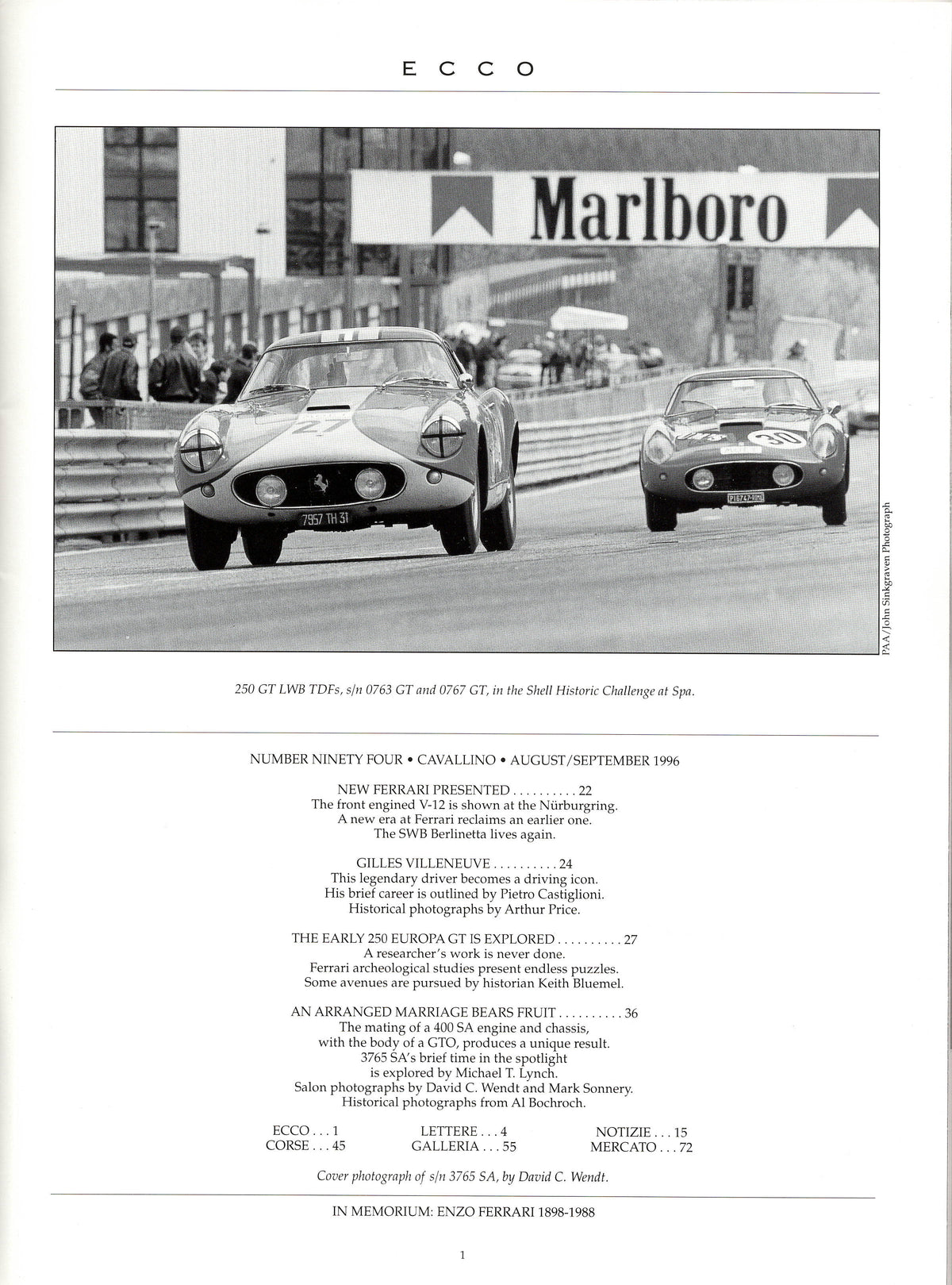 Cavallino N  94 Ferrari Magazine