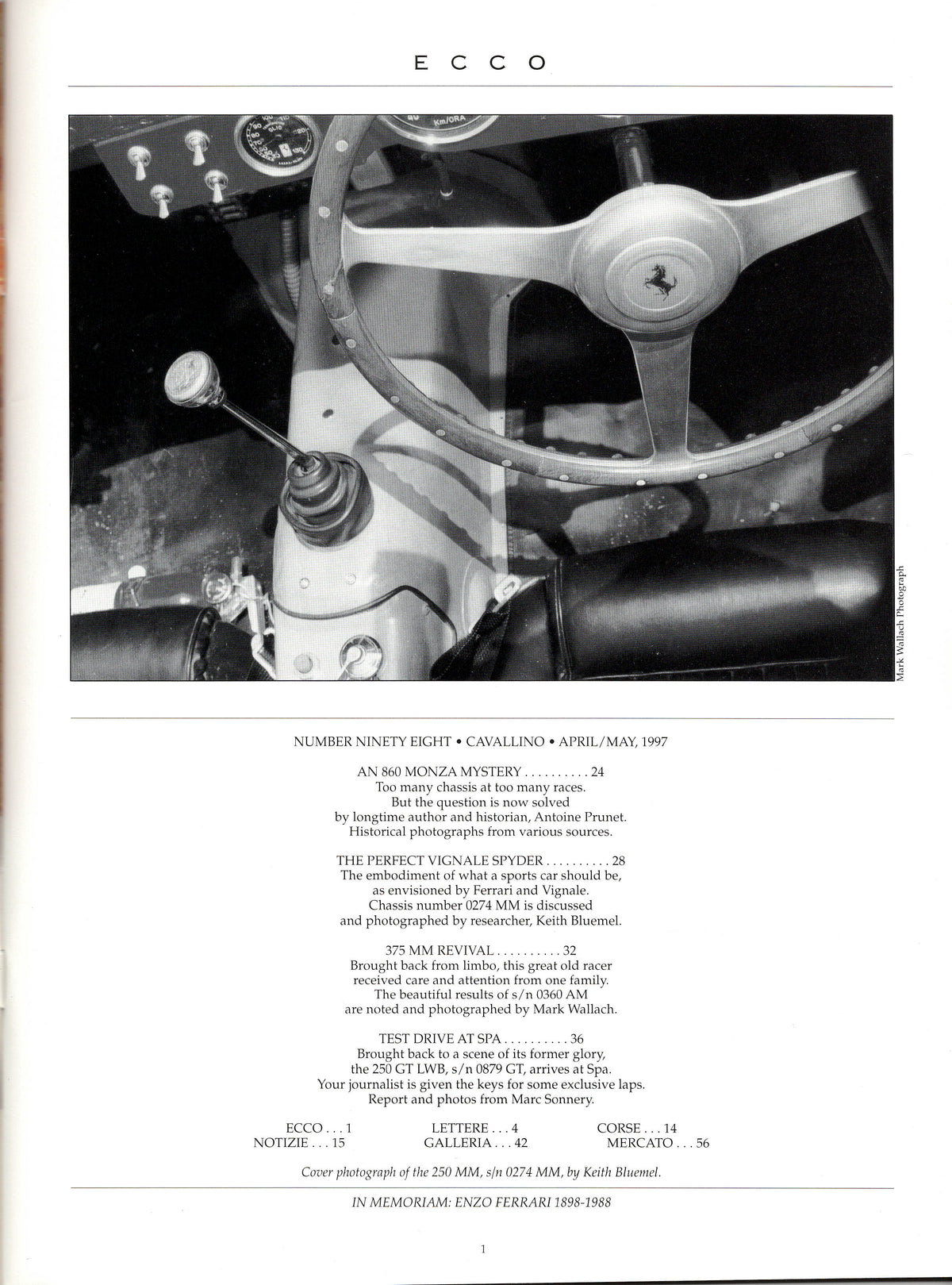 Cavallino N  98 Ferrari Magazine