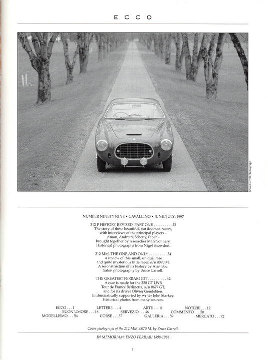 Cavallino N  99 Ferrari Magazine