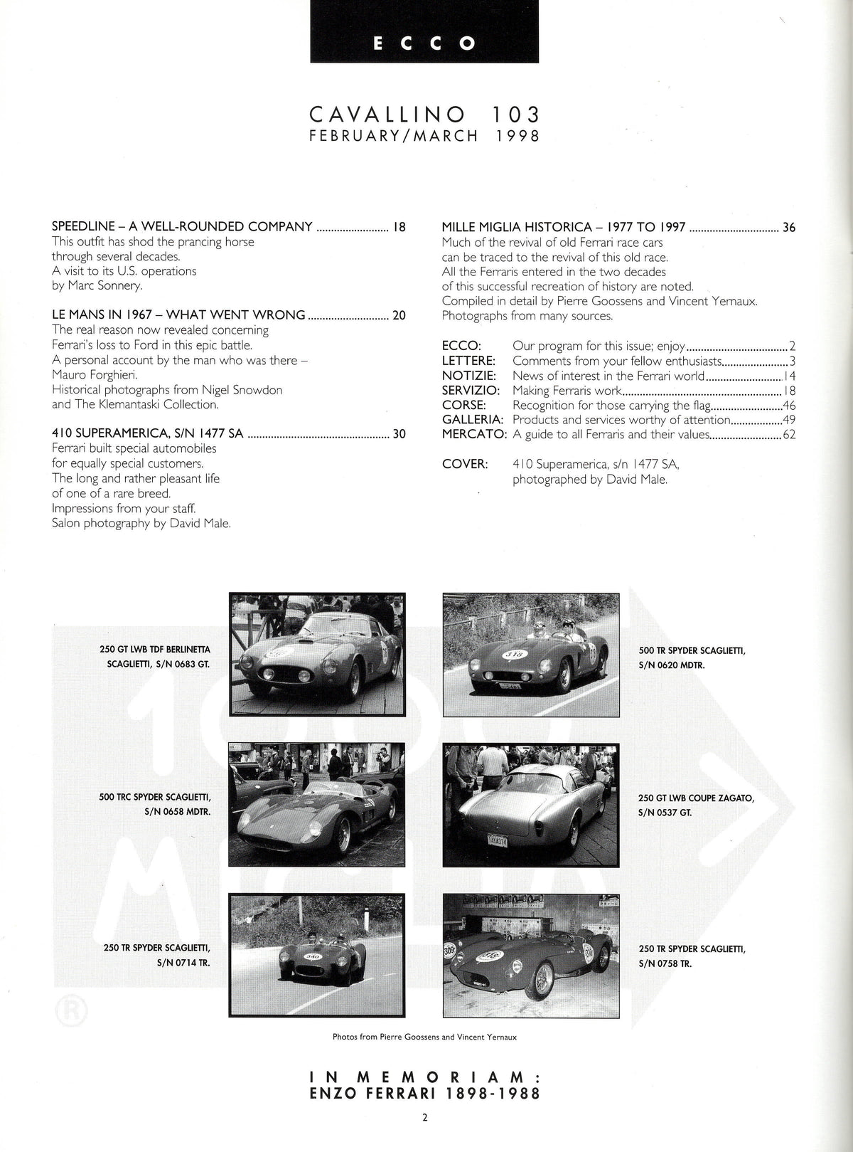Cavallino N 103 Ferrari Magazine