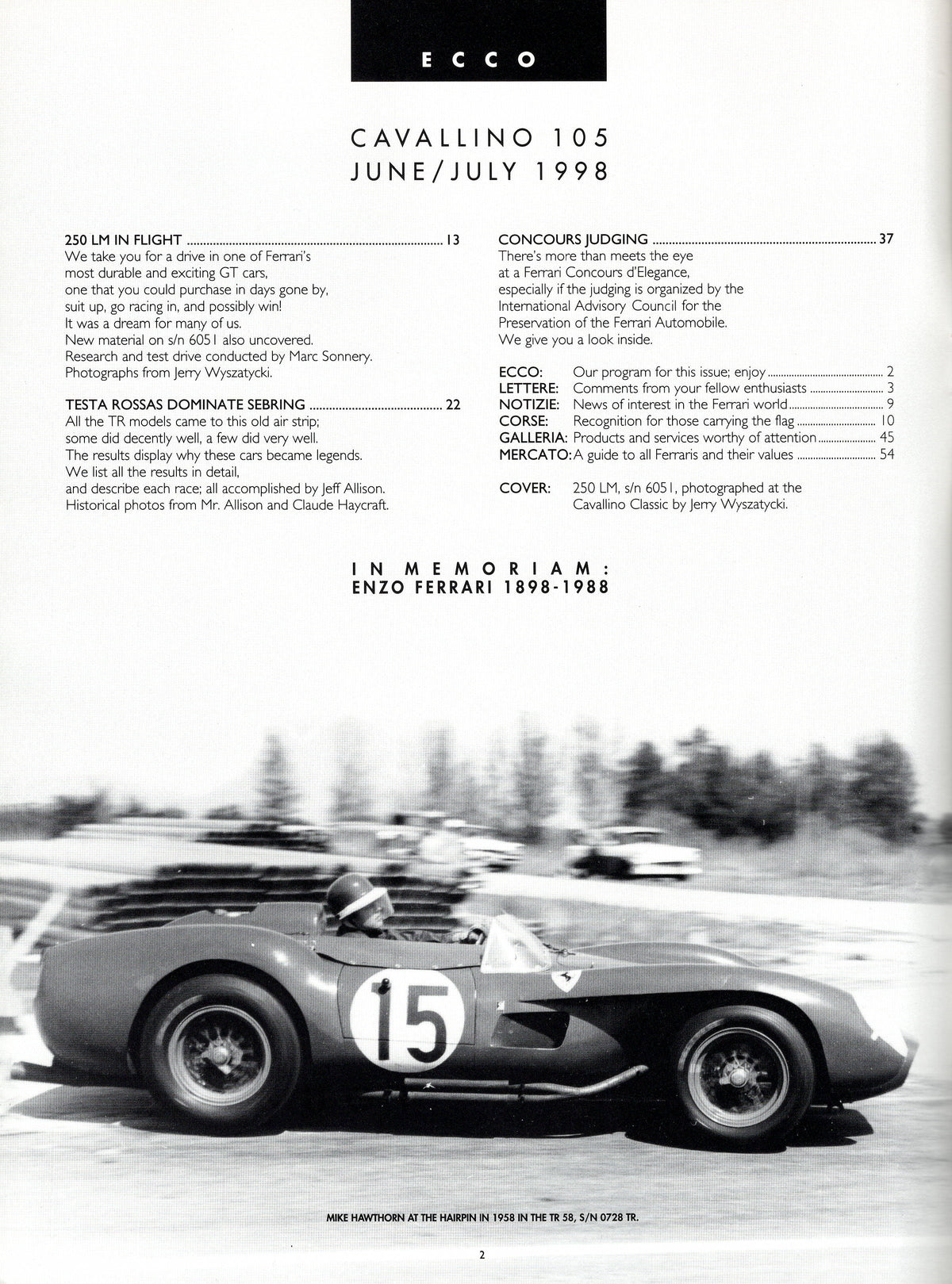 Cavallino N 105 Ferrari Magazine