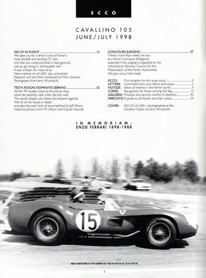 Cavallino N 105 Ferrari Magazine