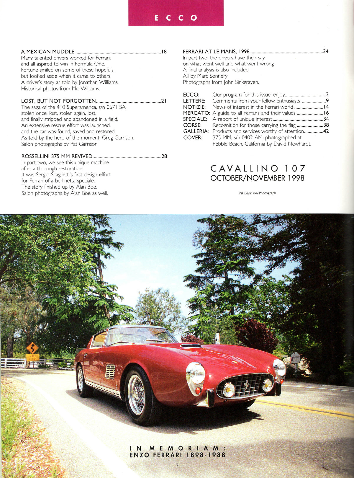 Cavallino N 107 Ferrari Magazine