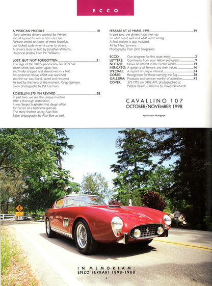 Cavallino N 107 Ferrari Magazine