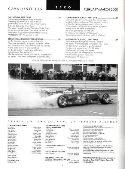 Cavallino N 115 Ferrari Magazine