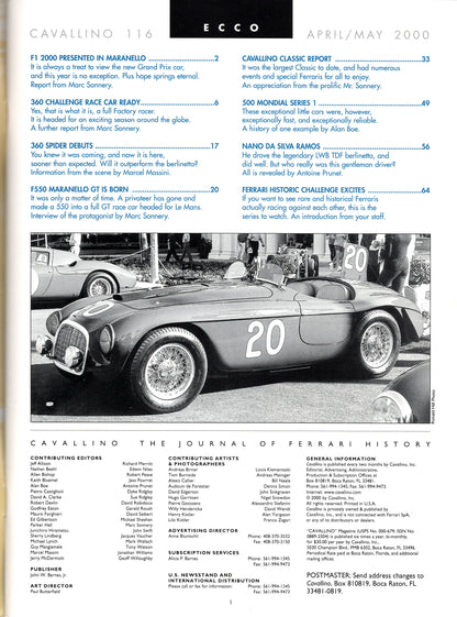 Cavallino N 116 Ferrari Magazine