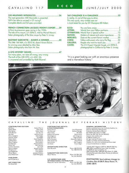 Cavallino N 117 Ferrari Magazine
