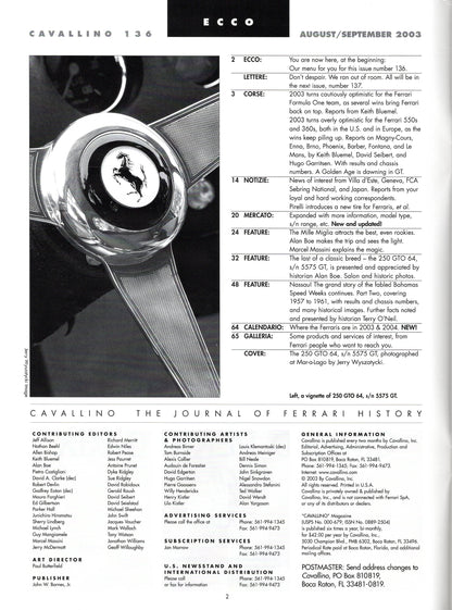 Cavallino N 136 Ferrari Magazine