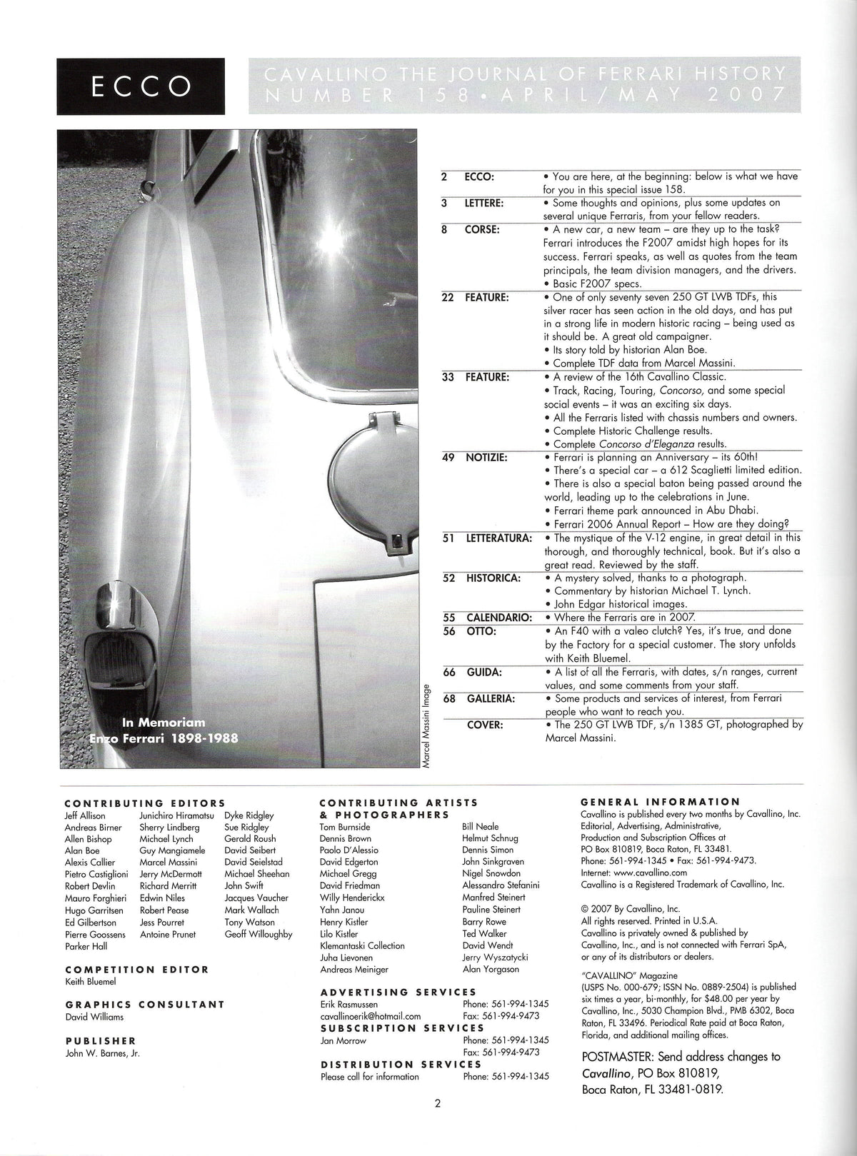 Cavallino N 158 Ferrari Magazine