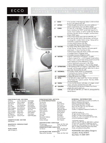 Cavallino N 158 Ferrari Magazine