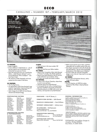 Cavallino N 187 Ferrari Magazine
