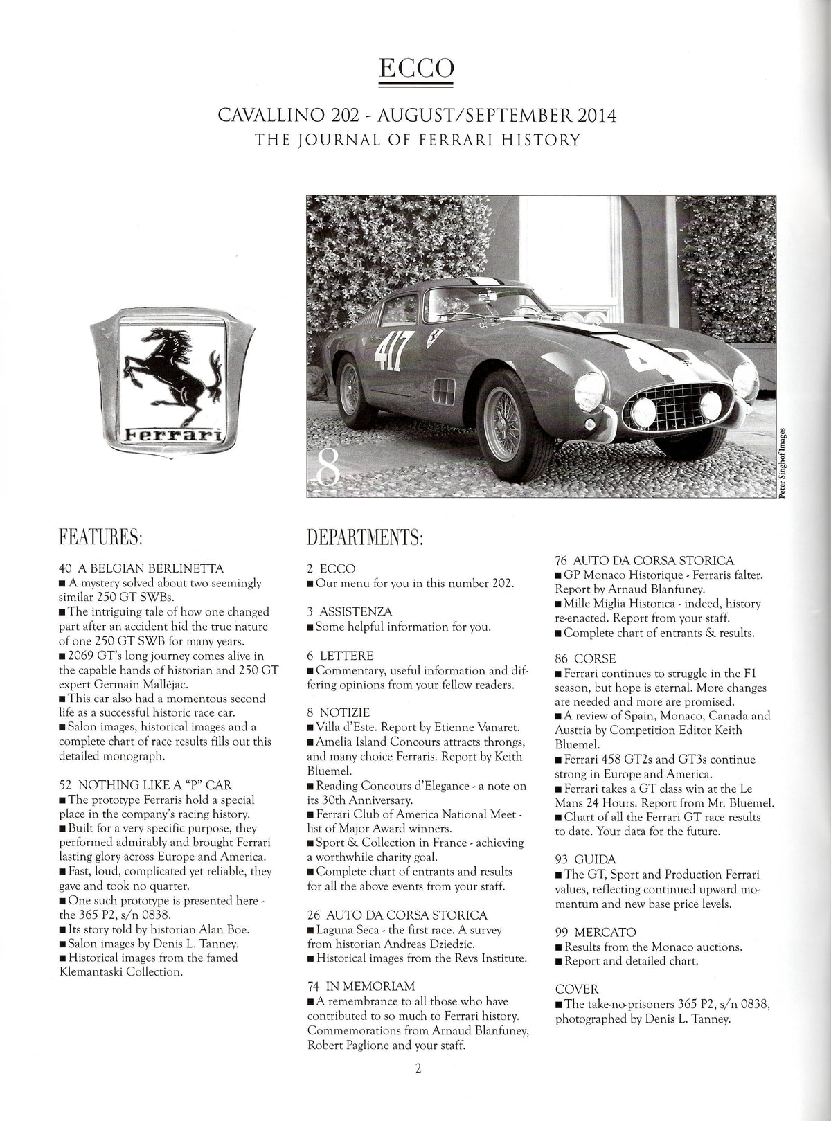 Cavallino N 202 Ferrari Magazine