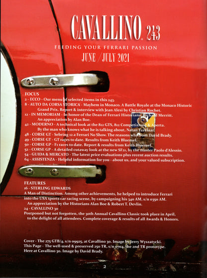 Cavallino N 243 Ferrari Magazine