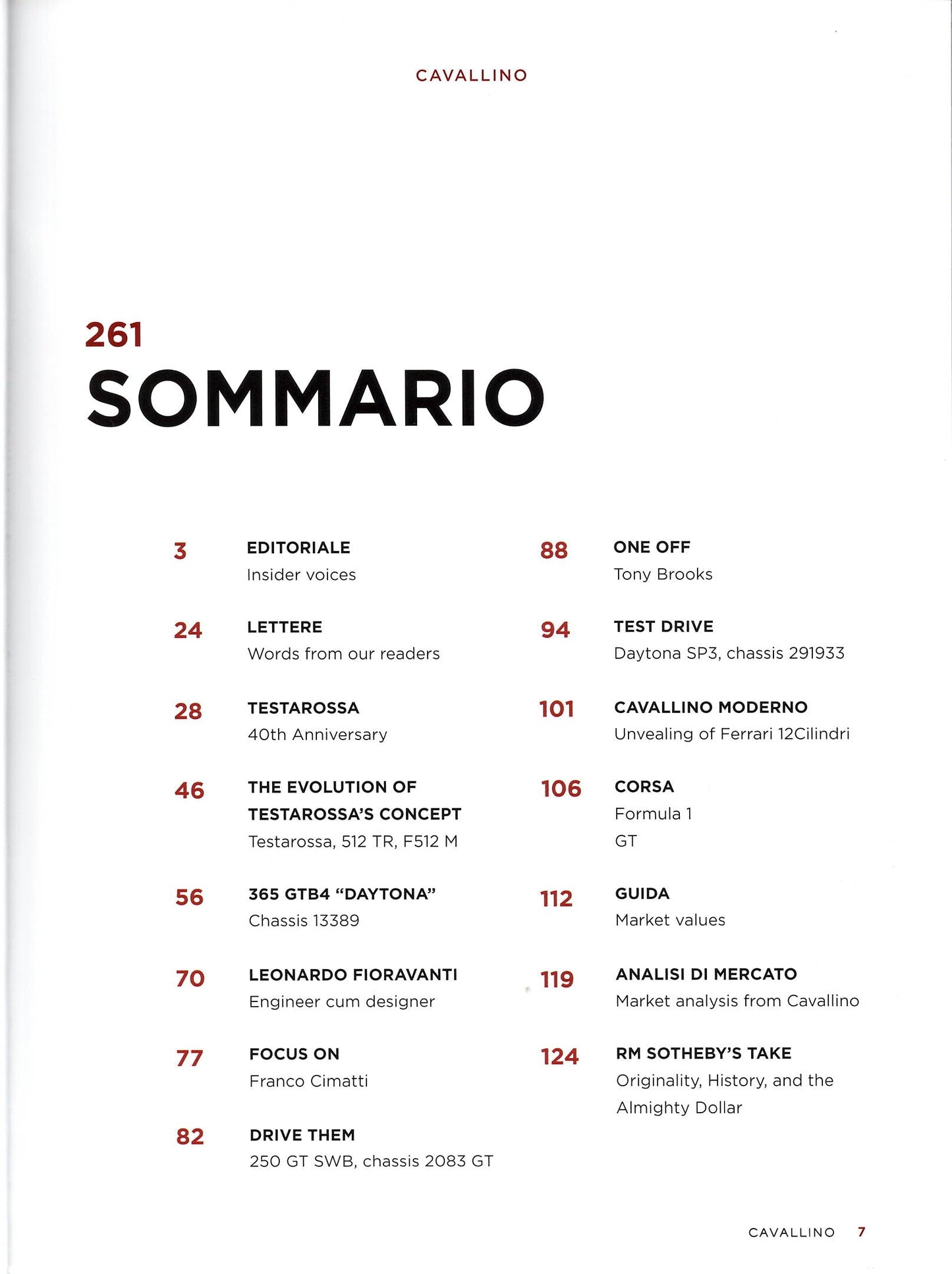 Cavallino N 261 Ferrari Magazine