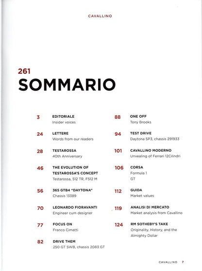 Cavallino N 261 Ferrari Magazine
