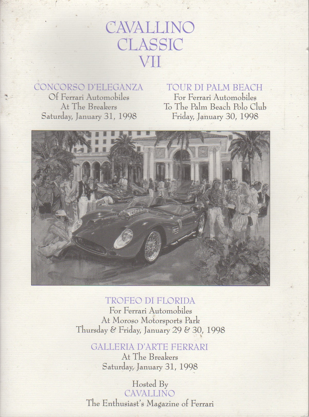 Cavallino Classic 1998 Program