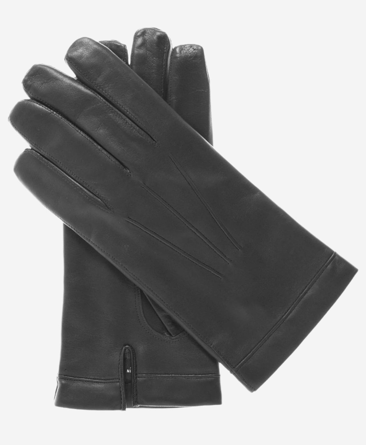 CX3350 (black) - Men’s Italian leather cadet-size wool-lined gloves — photo 1 of 7