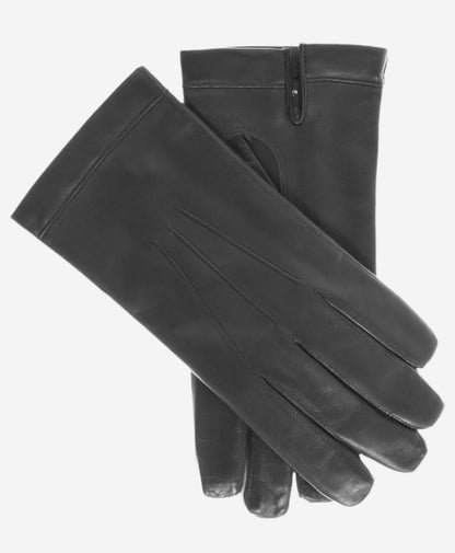 CX3360 (black) - Men’s Italian leather cadet-size Bemberg-lined gloves — photo 1 of 6