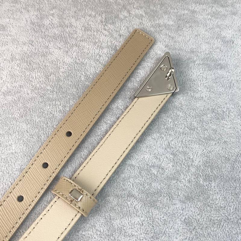 Prada Saffiano leather belt 'Sand Beige'
