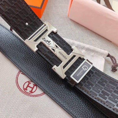 Hermes Men Buckle Belt 'Black'