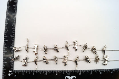 Vintage Native American Zuni Animal Fetish Silver Necklace