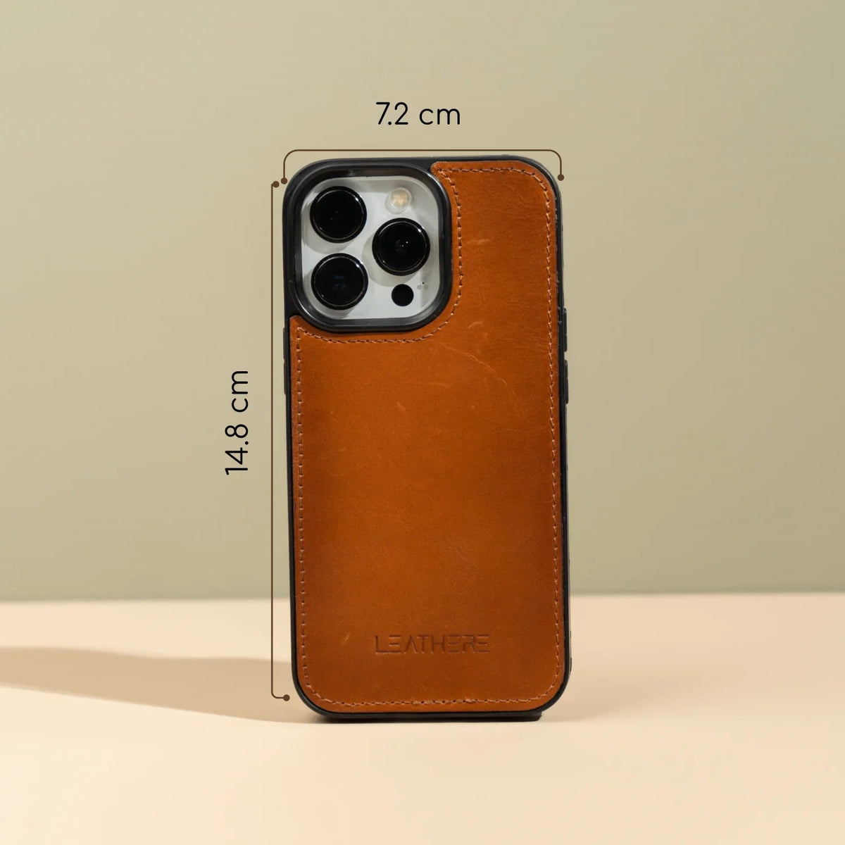 iPhone 16 Series Rustic Brown Leather Wallet Case - New York