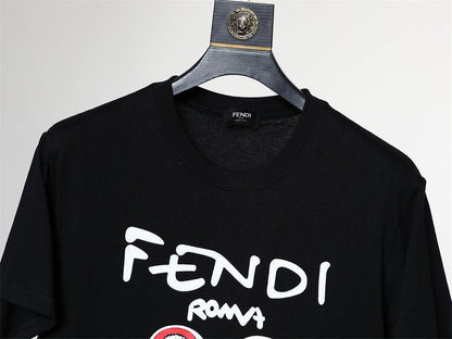 Fendi Roma T-Shirt without Collar 'Black'