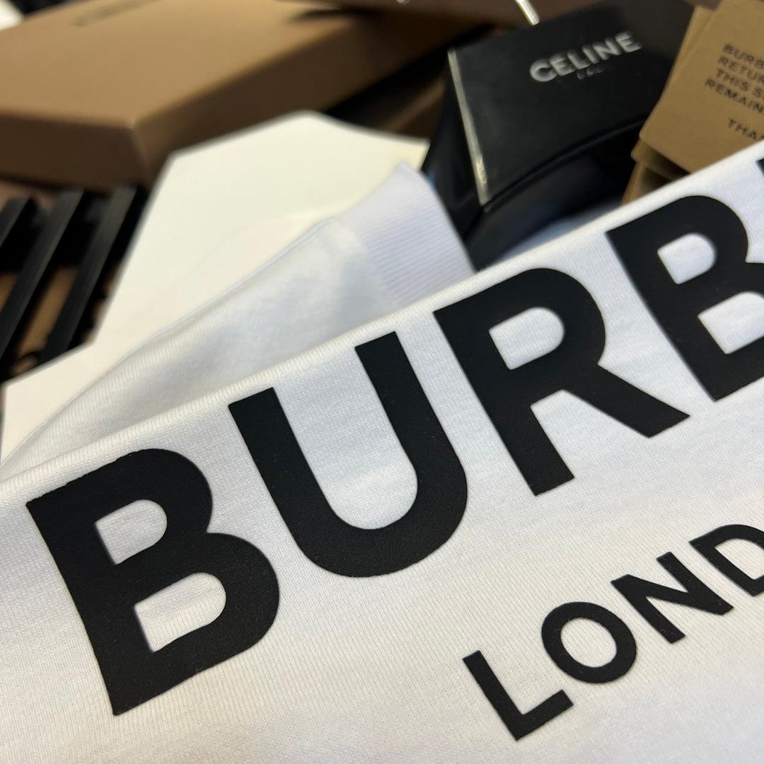 Burberry T-Shirt Without Collar 'White & Black'