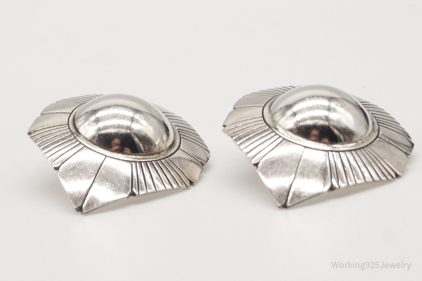 Vintage Native American Sterling Silver Earrings – Estate Jewelry