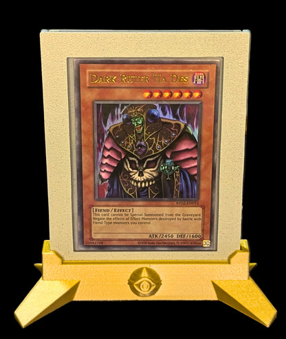 Yu-Gi-Oh! Retro Entry Relikt – Dark Ruler Ha Des (RP02) – Individueller Display-Ständer + Hülle – Kostenloser Versand