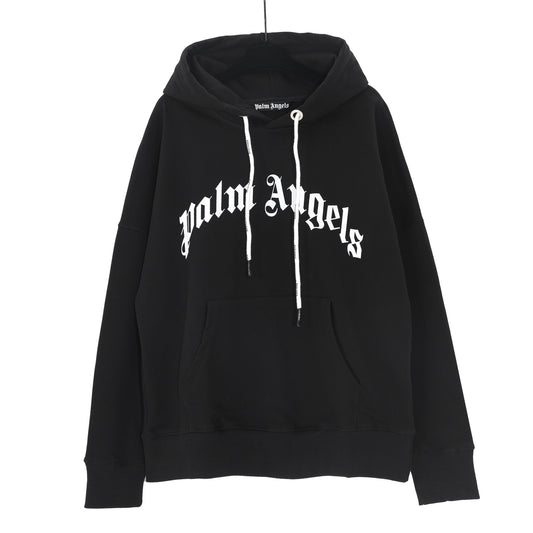 Palm Angels Logo-Print Sweatshirt Black/White