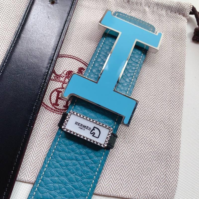 Hermes Men Blue Buckle Belt 'Blue'