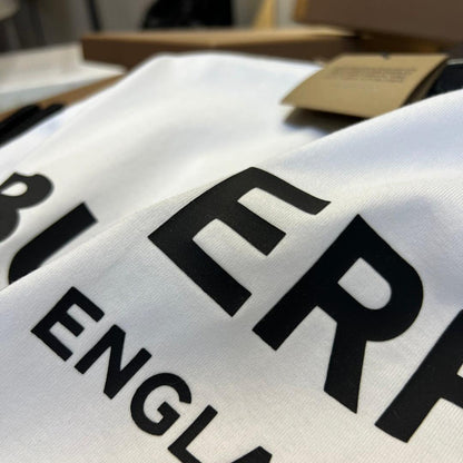 Burberry T-Shirt Without Collar 'White & Black'