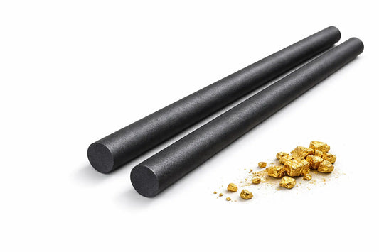 12" Graphite Stirring Rod – Gold, Silver & Precious Metal Melting – 3/8" or 1/2"