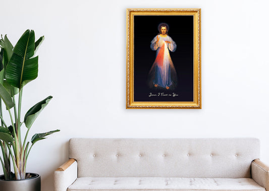 Original Divine Mercy Painting on Stretched Canvas - Medium