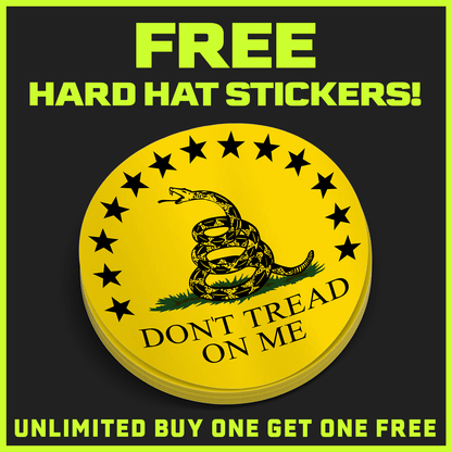 Don't tread On Me Hard Hat Decal — photo 2 of 2