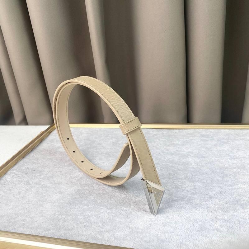 Prada Saffiano leather belt 'Sand Beige'