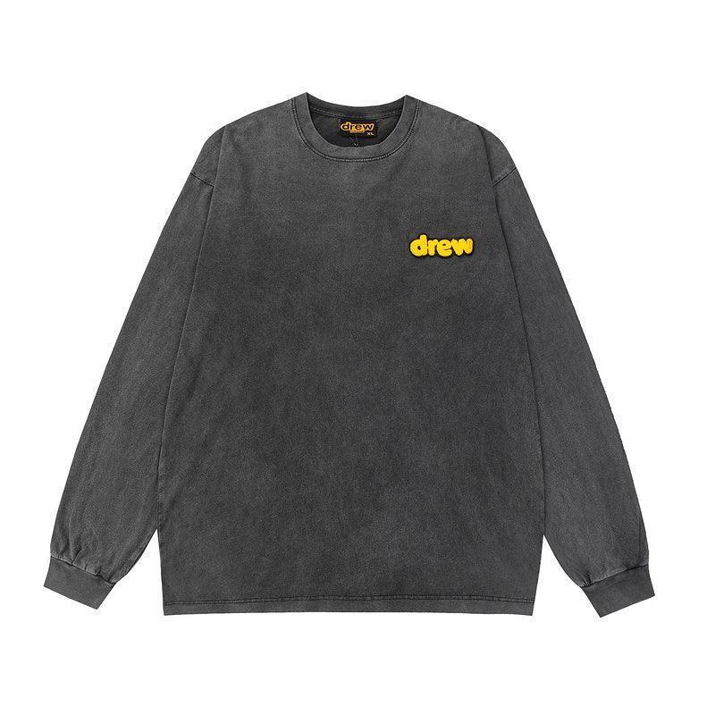 Drew House Secret Smiling Face Alphabet Long Sleeves 'Grey'