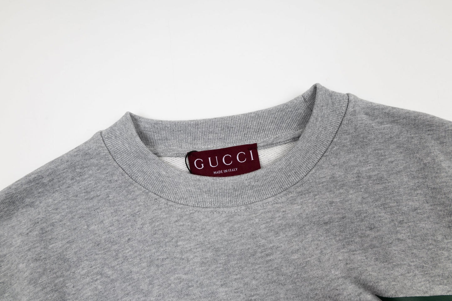 GUCCI Gray Cotton Jersey Sweatshirt New & Authentic