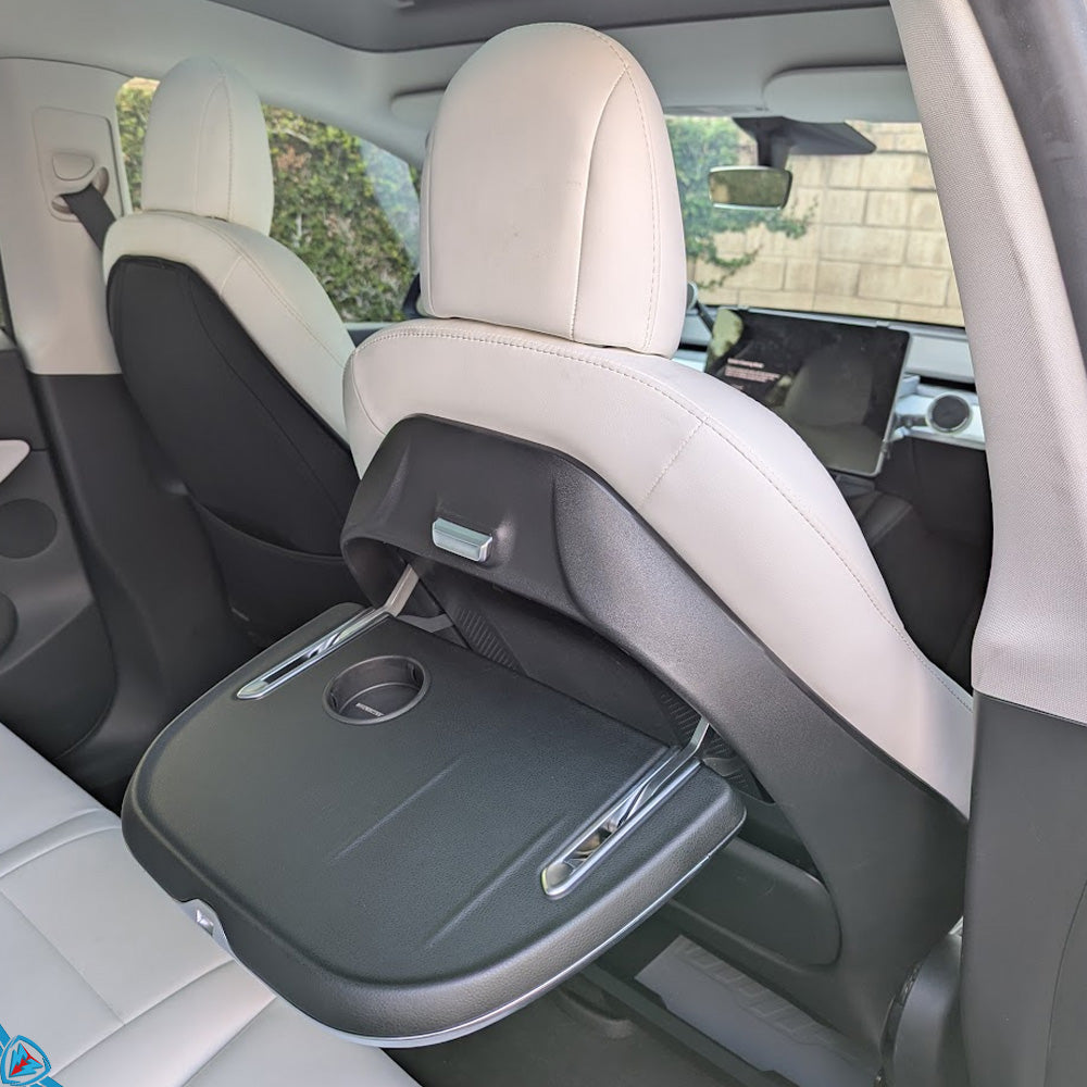 2017-2024 Tesla Model 3 / Y (MK1) Luxury Seat Back Replacement with Folding Table & Wireless Charging | E3Tuning — photo 1 of 6
