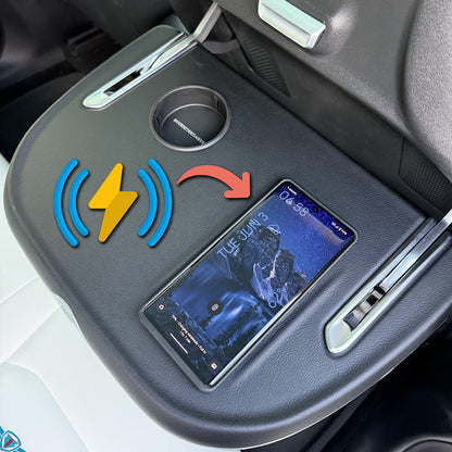 2017-2024 Tesla Model 3 / Y (MK1) Luxury Seat Back Replacement with Folding Table & Wireless Charging | E3Tuning — photo 2 of 6